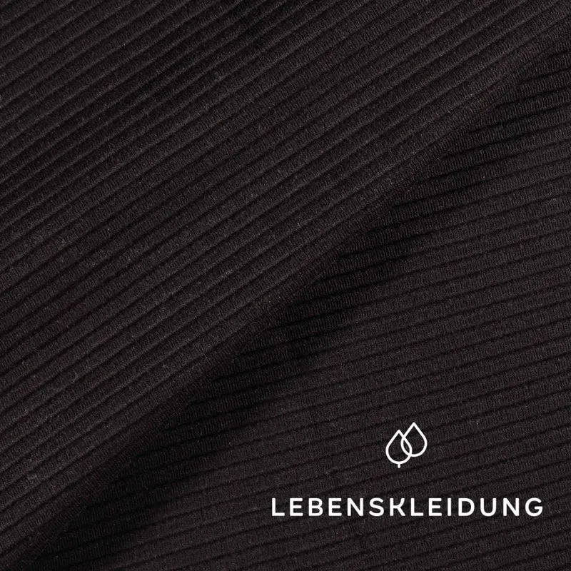 Bio Interlock Stoff - Black