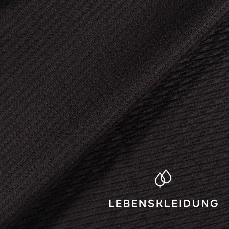 Bio Interlock Stoff - Black