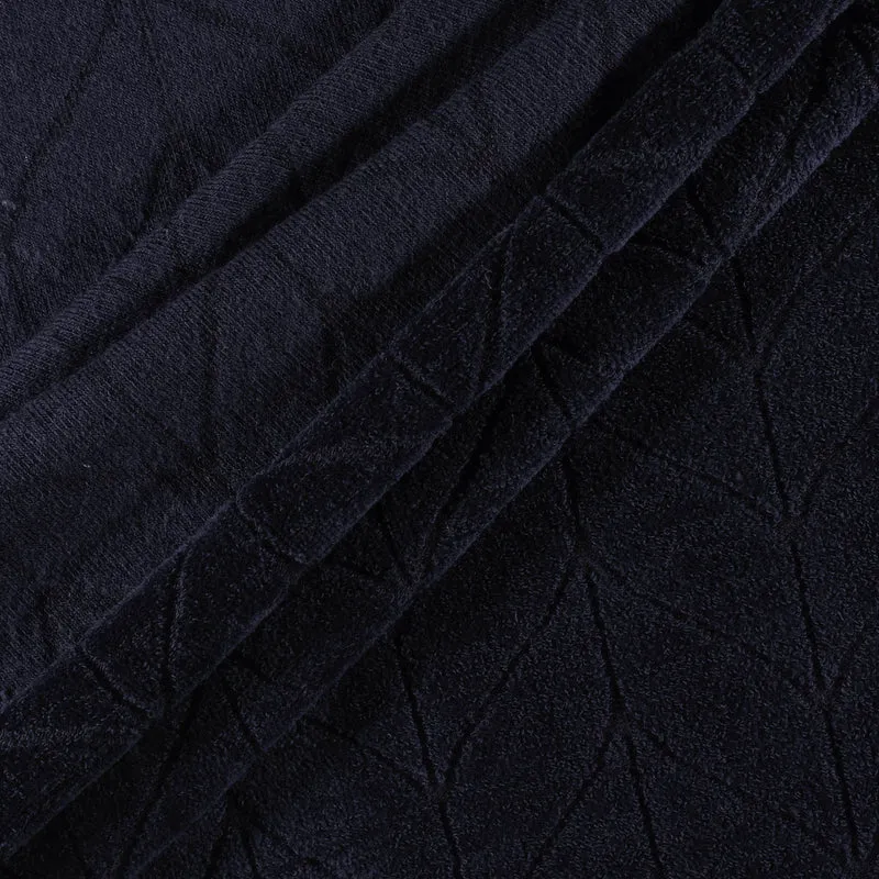 Re-Life Velvet Jacquard - Dark Blue