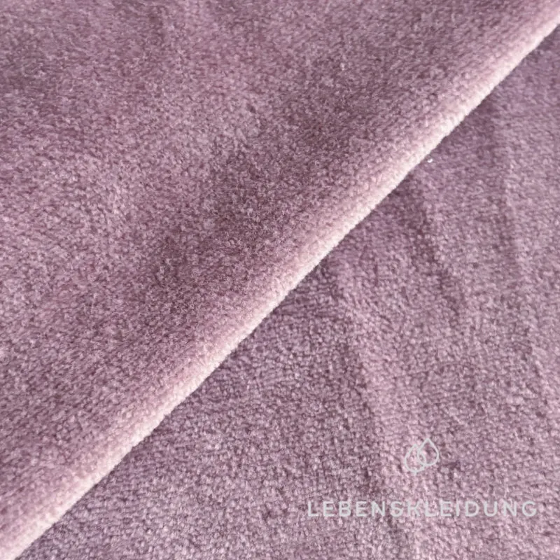 Re-Life Weicher Bio-Baumwolle Nicki Velour - Malve