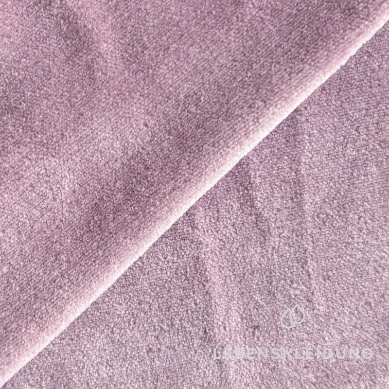 Re-Life Weicher Bio-Baumwolle Nicki Velour - Malve