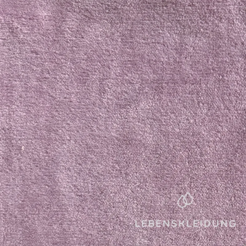 Re-Life Weicher Bio-Baumwolle Nicki Velour - Malve