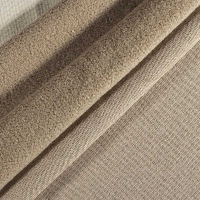Re-Life Sweat Stoff gerauht - Sand