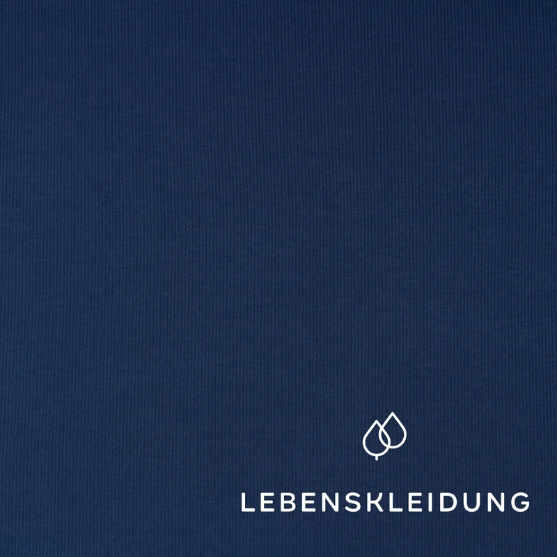 Bio Bündchen Stoff - Denim Blue