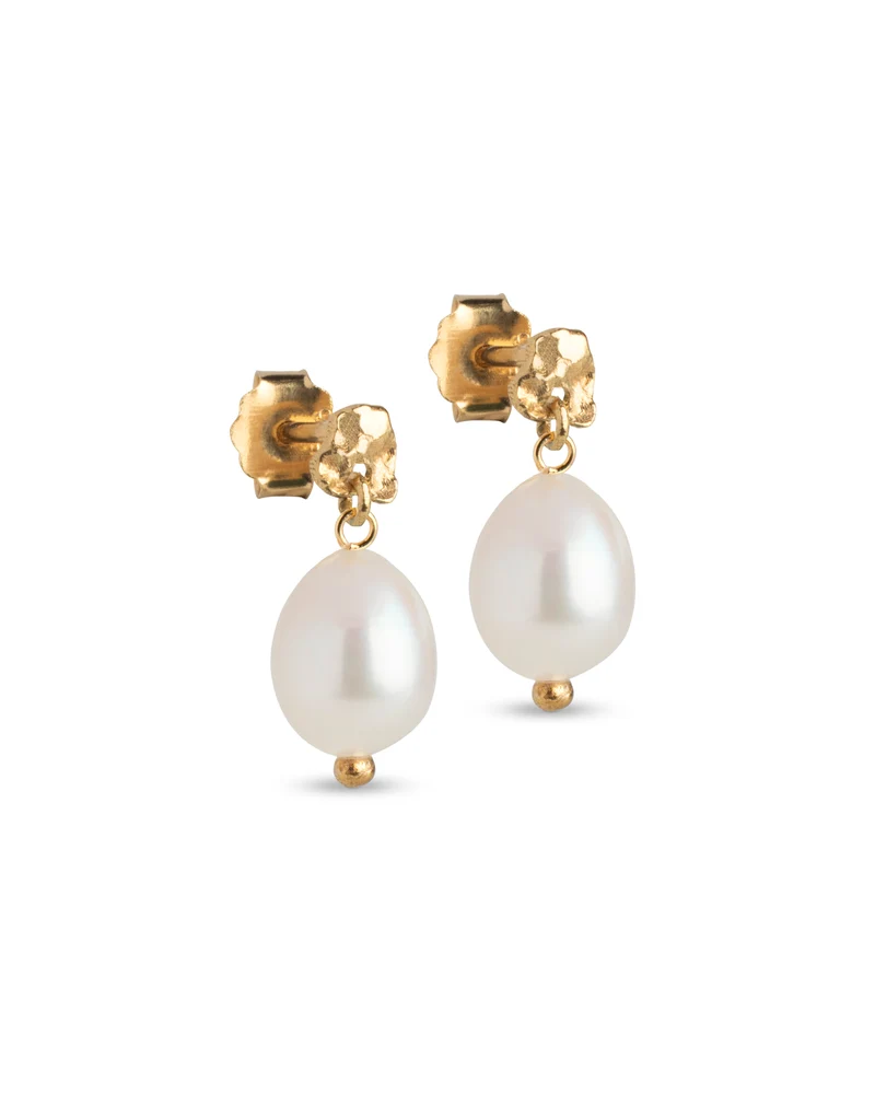 Ohrstecker Poe - gold/pearl