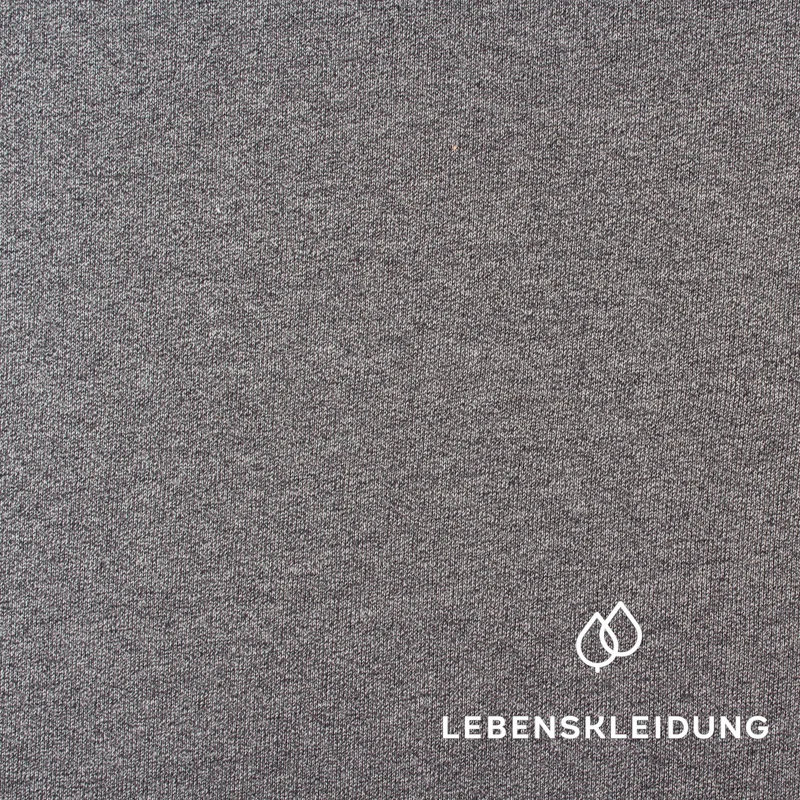 Re-Life Sweat Stoff ungerauht - Salt & Pepper