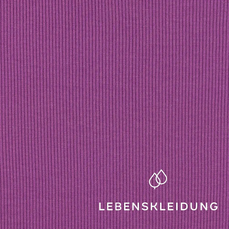 Bio Bündchen Stoff - Soft Grape