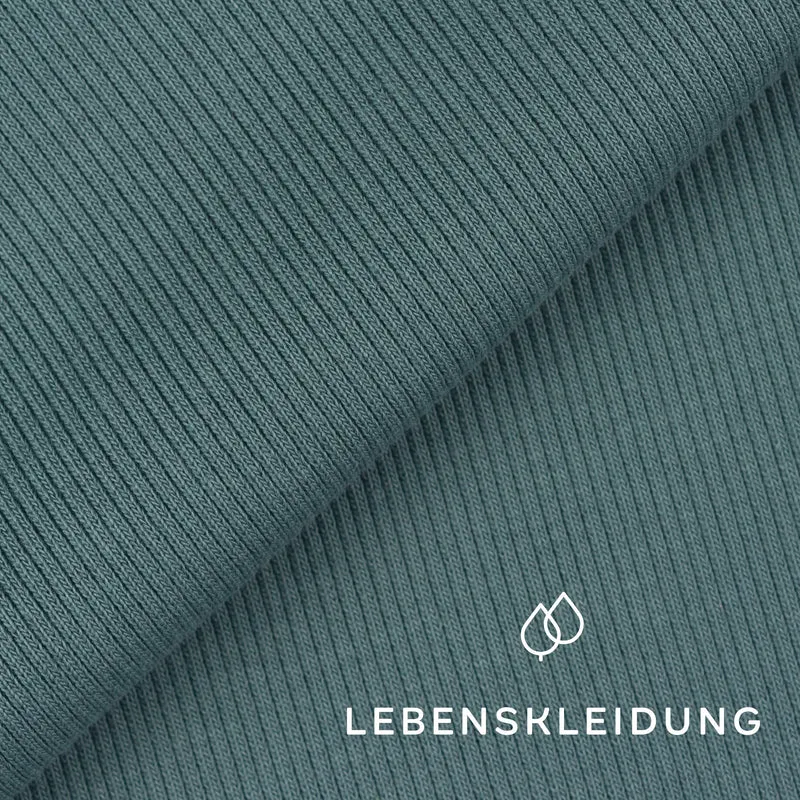 Bio Bündchen Stoff - Vintage Green