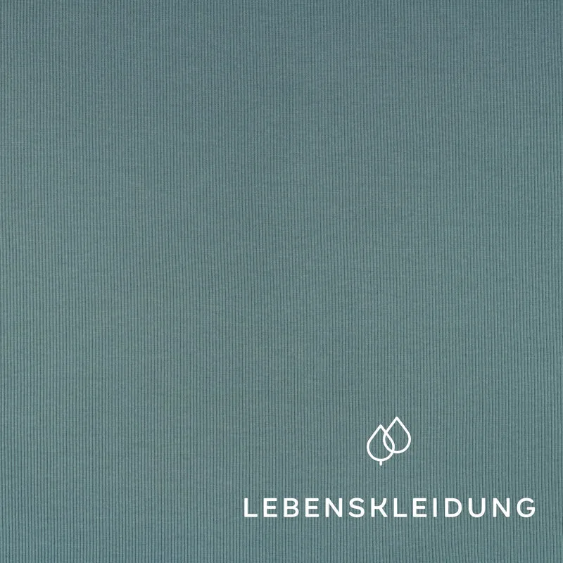 Bio Bündchen Stoff - Vintage Green