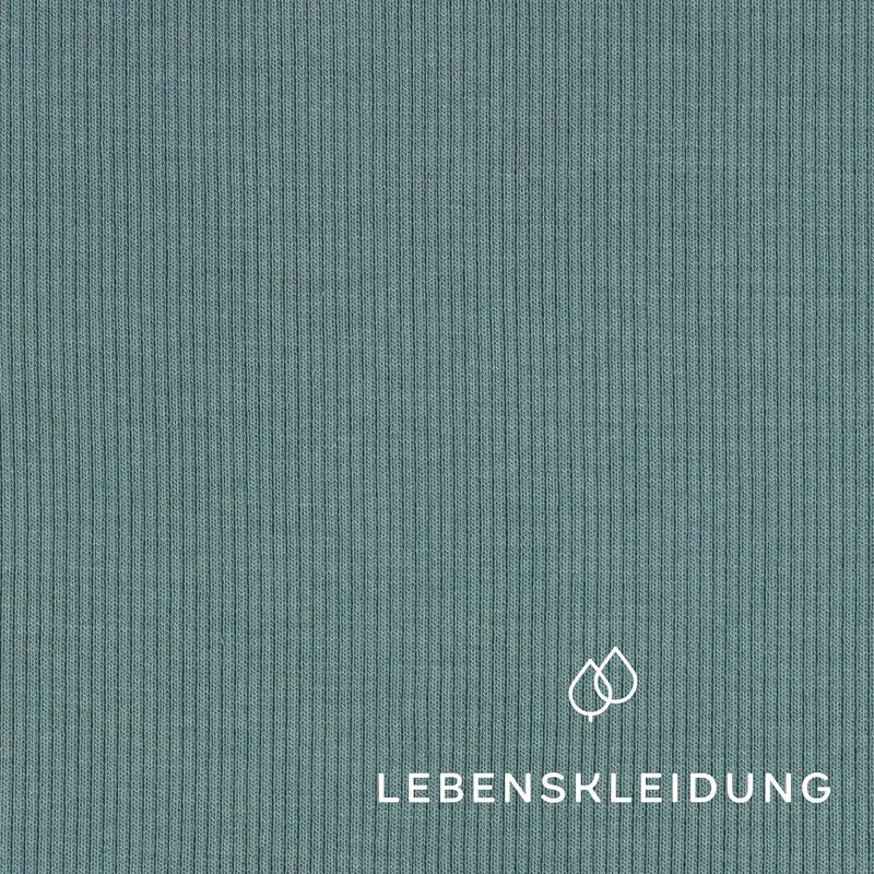 Bio Bündchen Stoff - Vintage Green