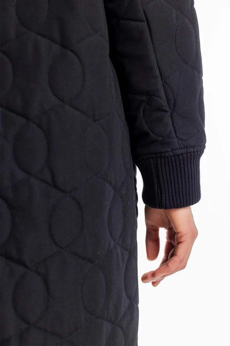 Bio Recycled Quilt - Schwarz
