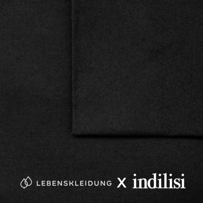 Re-Life Indilisi Twill Stoff - Black