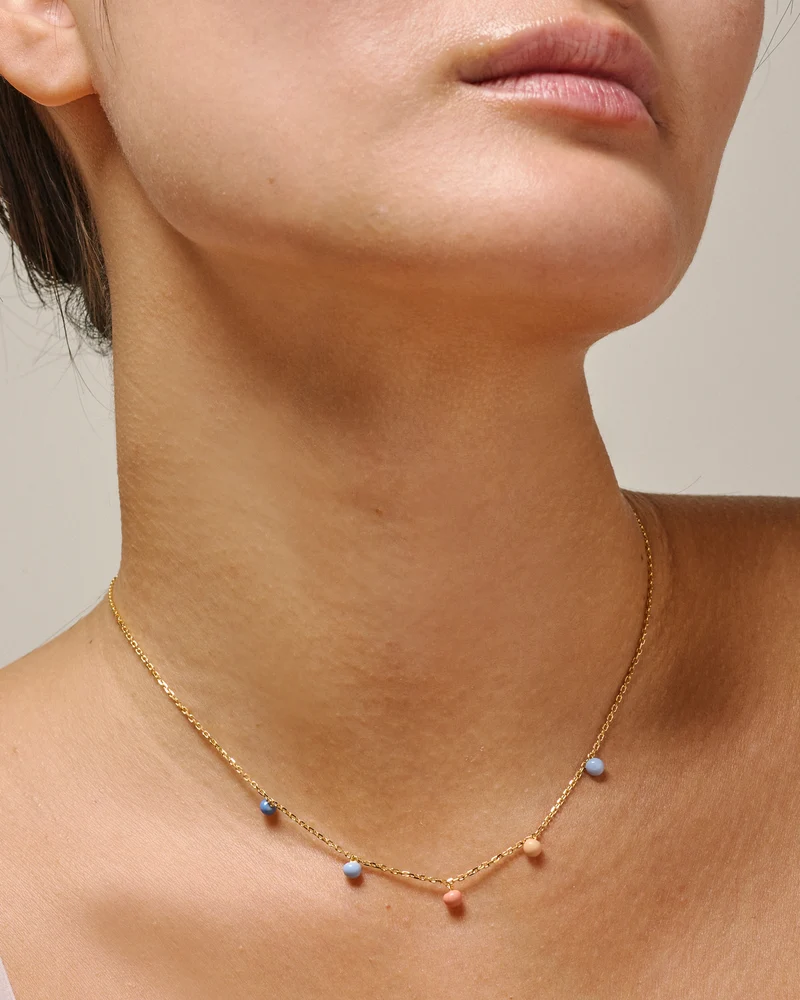 Halskette Theresia - Gold/Sunset