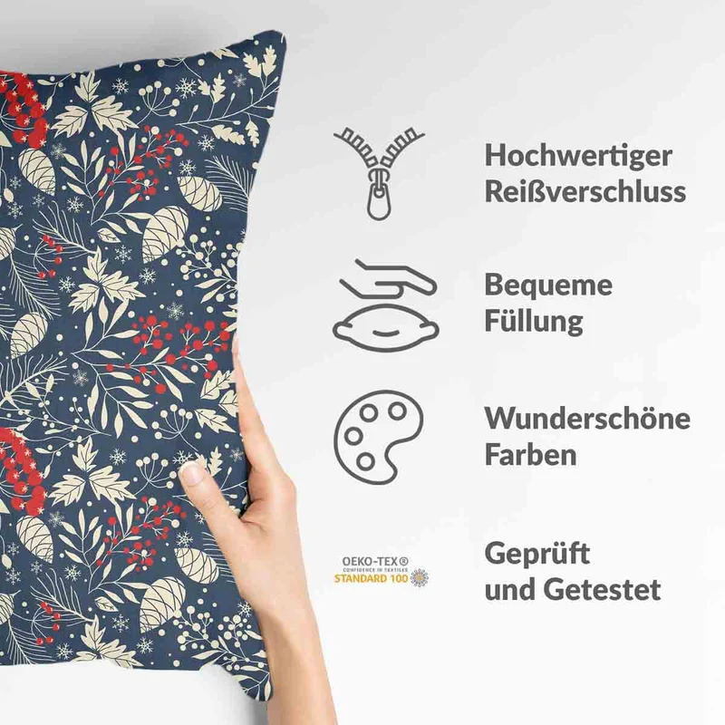 Gesundheitskissen weihnachtliche Blätter