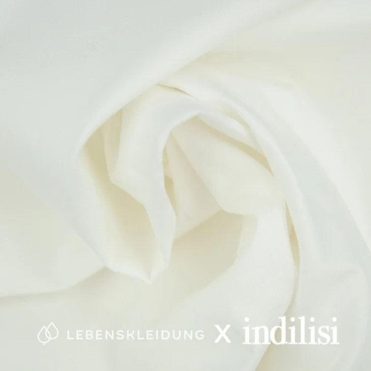 Indilisii Re-Life Twill Stoff - White