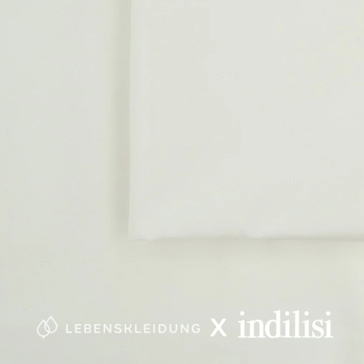 Indilisii Re-Life Twill Stoff - White