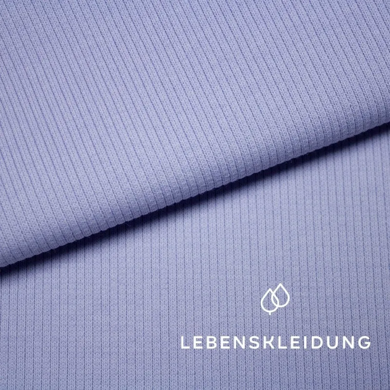 Bio RIB 2x1 (Bündchen) - Frosty Lilac