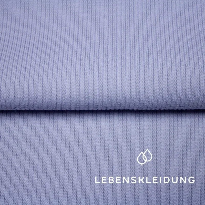 Bio RIB 2x1 (Bündchen) - Frosty Lilac