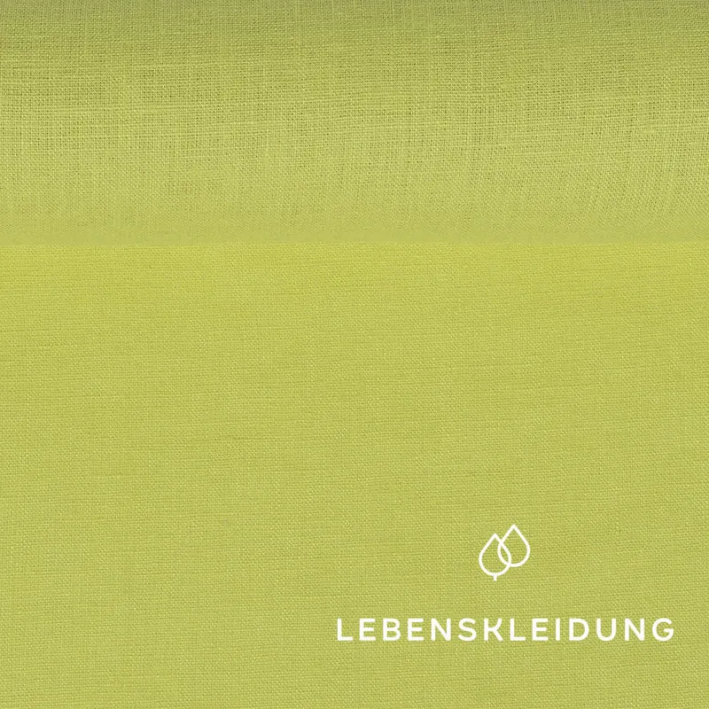 Leinen Stoff - Gelb