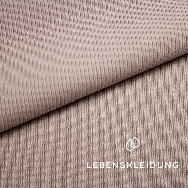 Bio Bündchen Stoff - Pink Clay