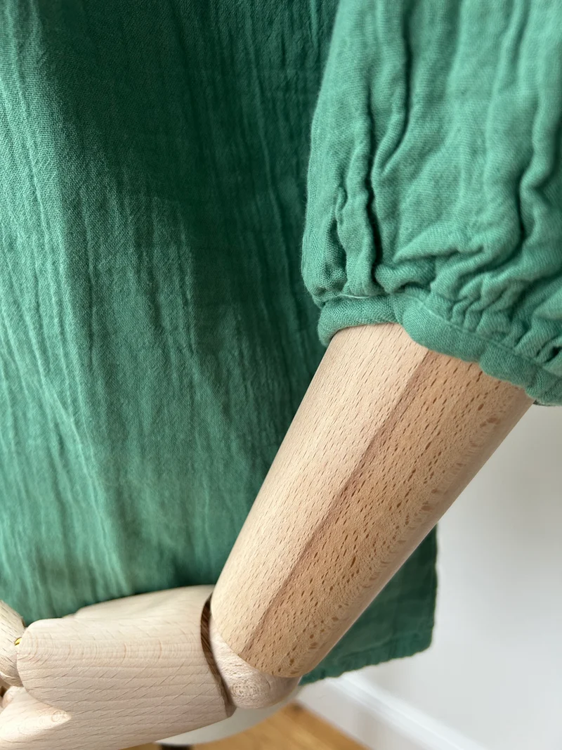 Bluse Onagre - Tiefes Grasgrün
