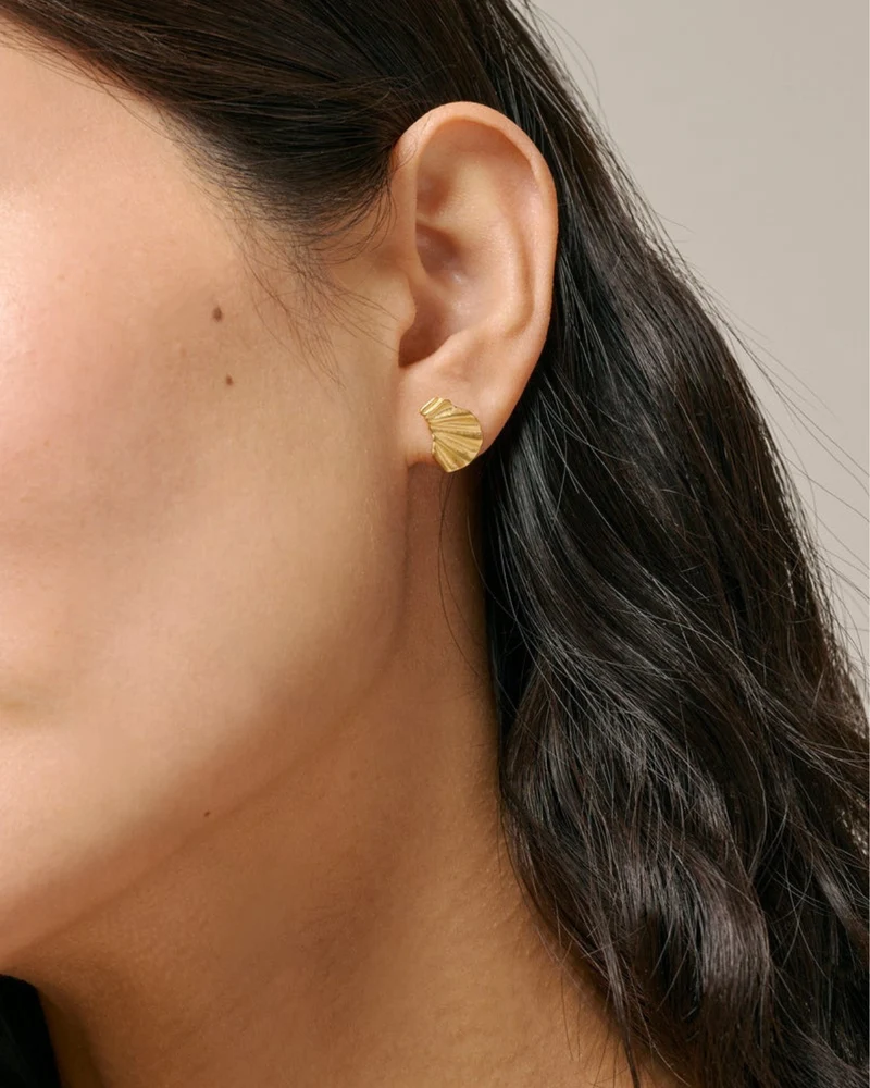 Ohrstecker Mini Wave - gold