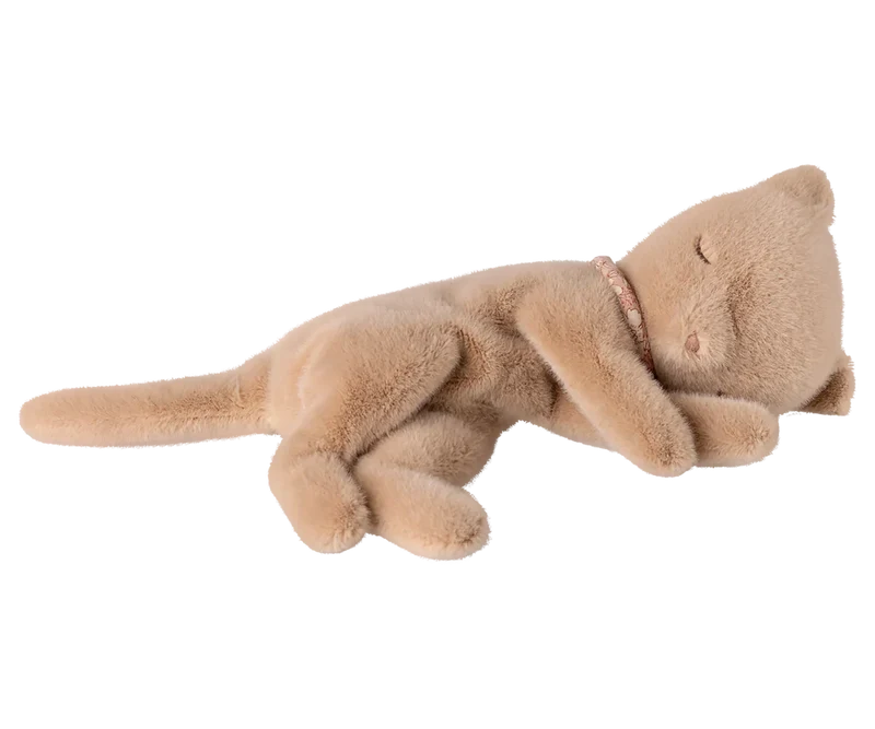 Schlafendes Kätzchen Klein – Peach