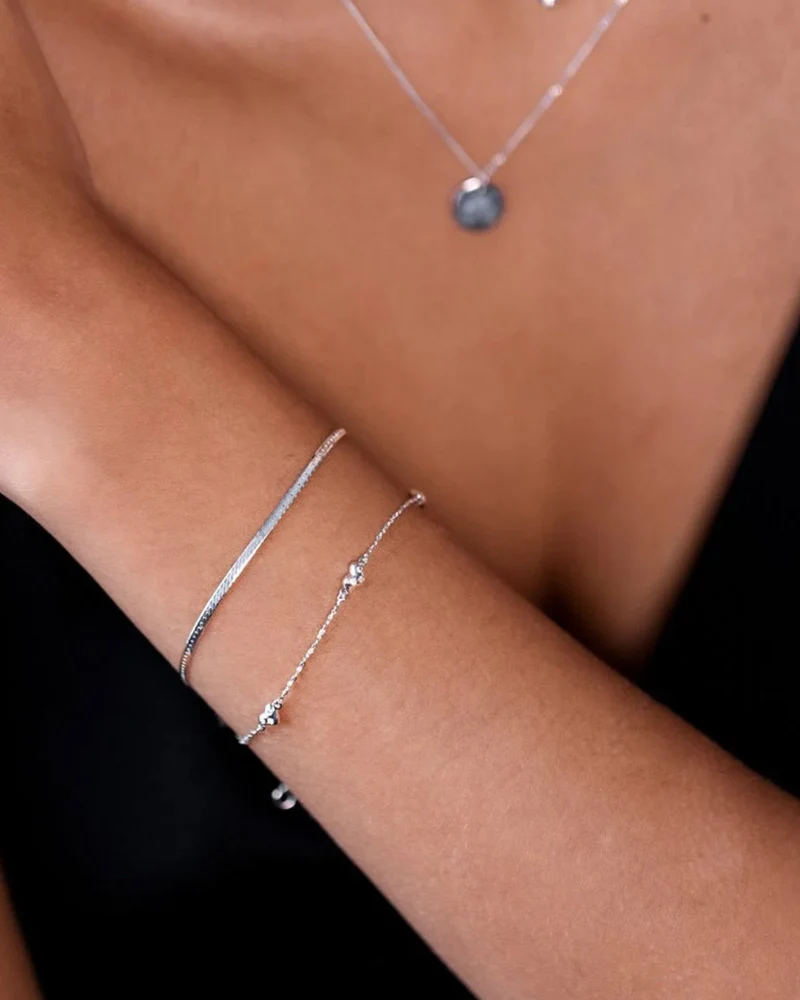 Armband Herringbone - silber