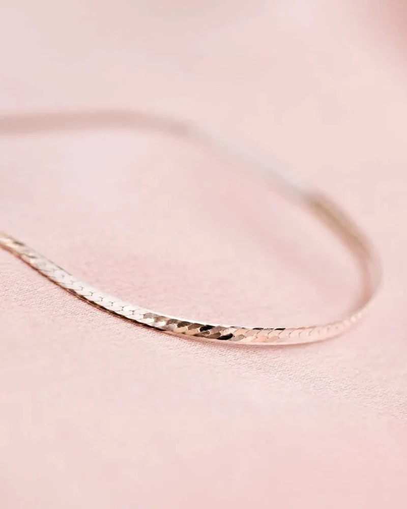 Armband Herringbone - silber