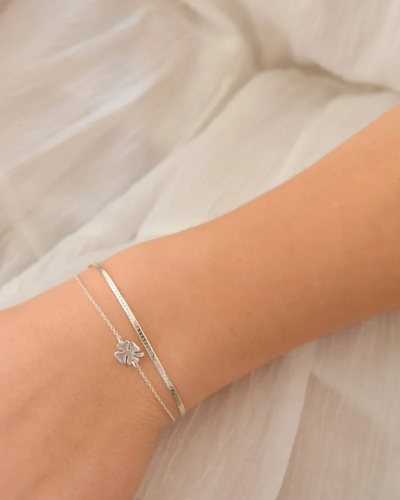 Armband Herringbone - silber