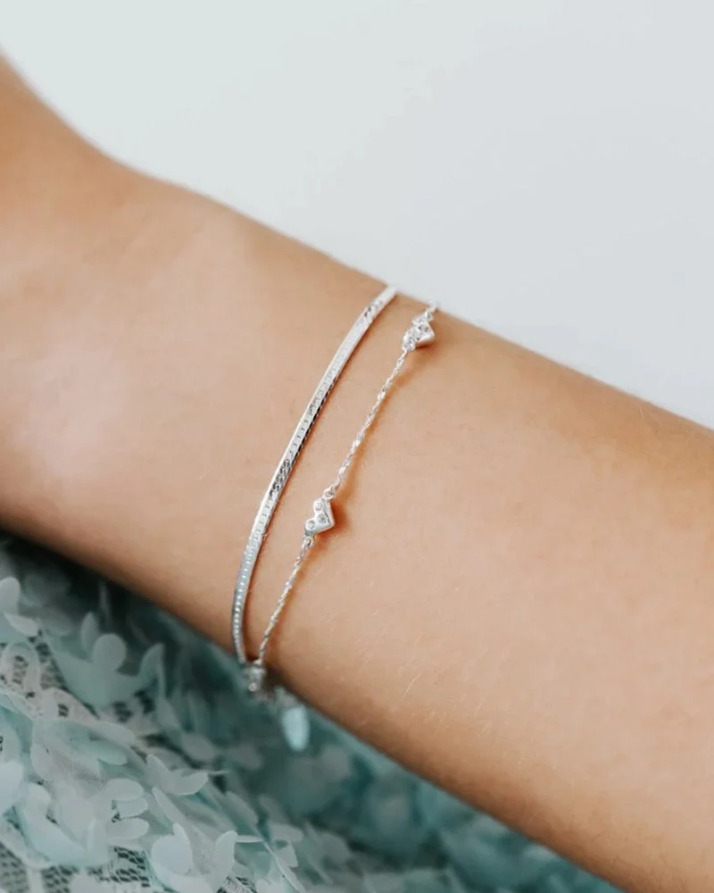 Armband Herringbone - silber