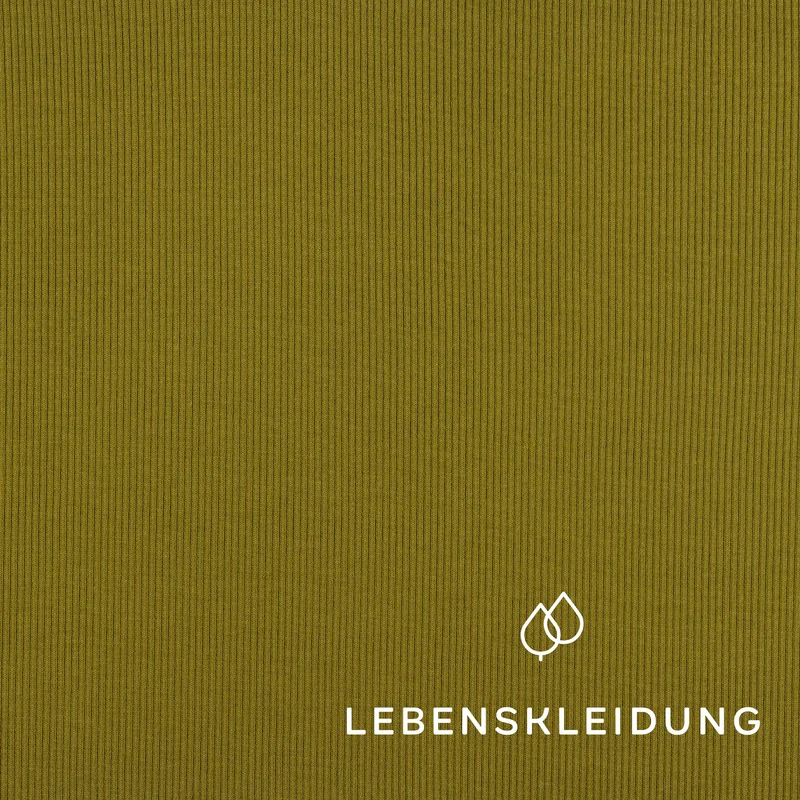 Bio Bündchen Stoff - Dark Mud