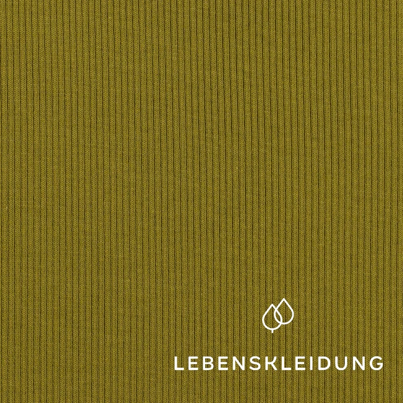 Bio Bündchen Stoff - Dark Mud