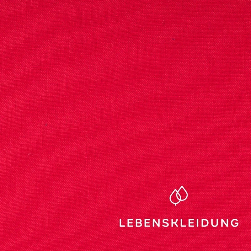 Leinen Stoff - Rot
