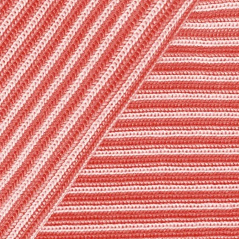 Bio Heavy Knit - Striped Apricot Sunset-Ecru