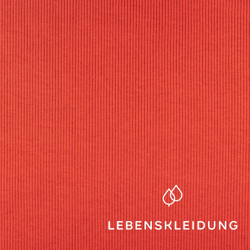 Bio Bündchen Stoff - Blood Orange