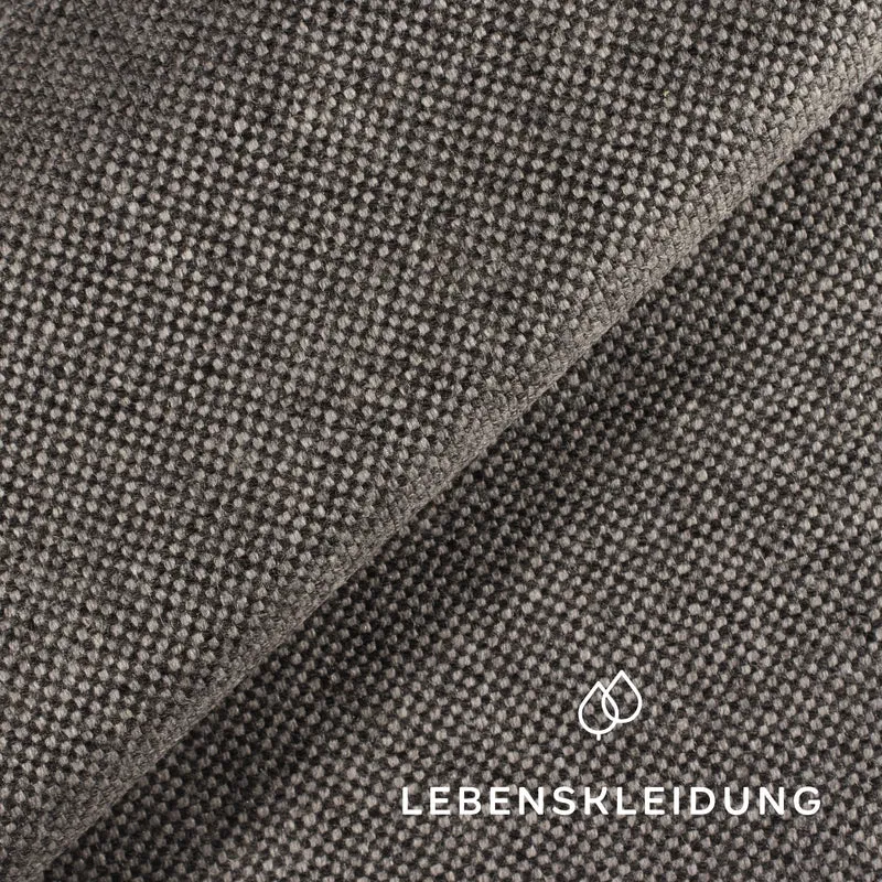Bio Loden (Tuchloden) - Schwarz Weiß
