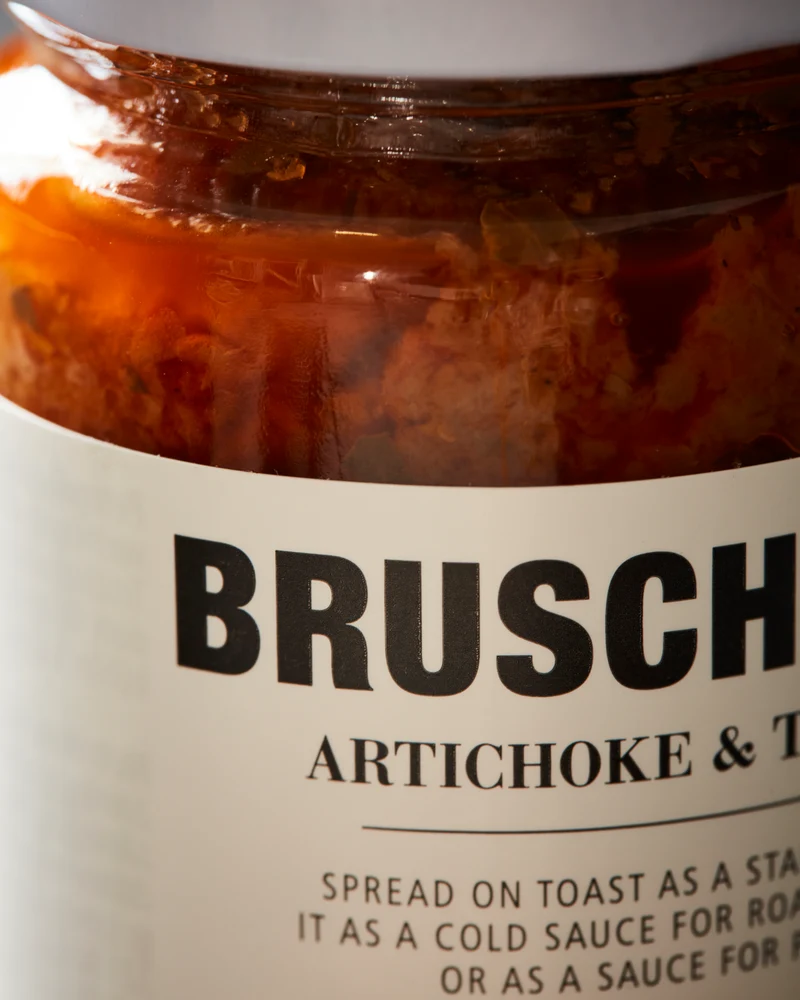 Bruschetta mit Artichoke & tomato / Artischoke & Tomate – 140 g