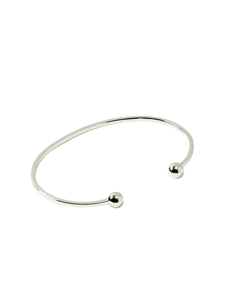 Armreif Strict Plain Bangle Ball - silber