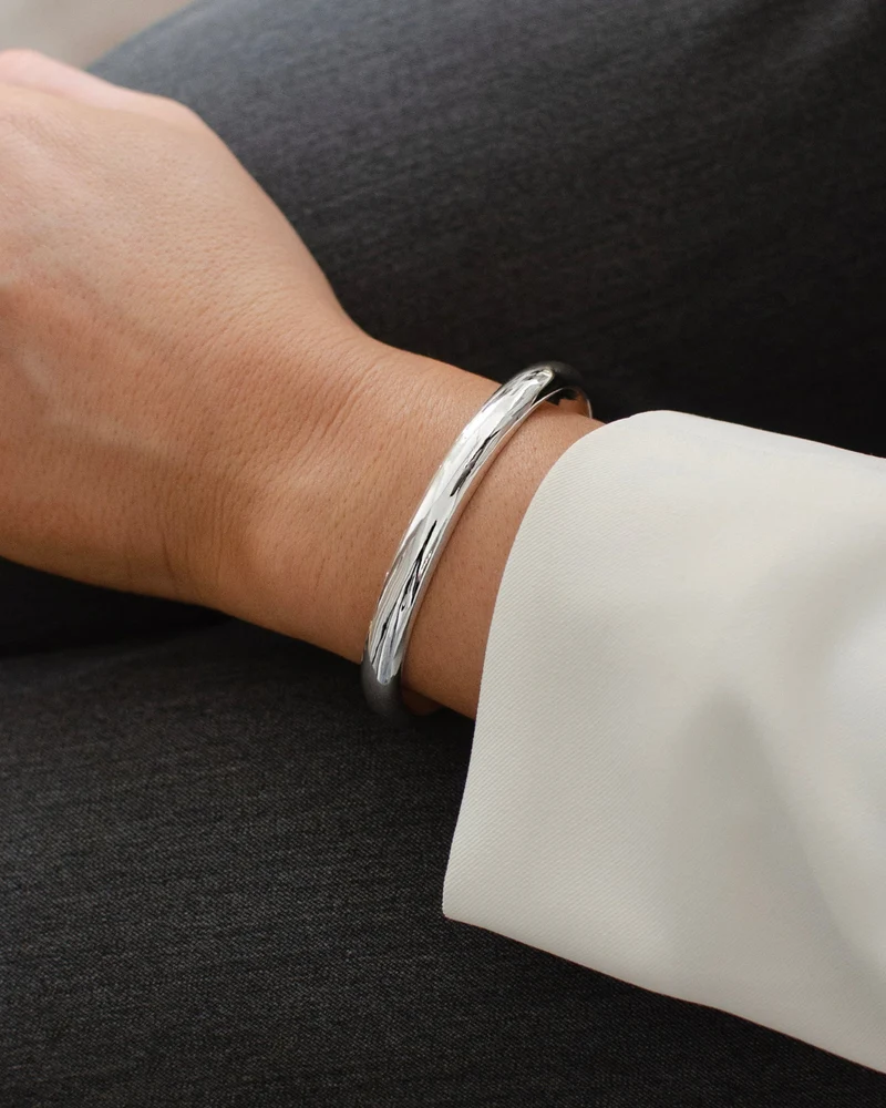 Armreif Bolded Bangle - silber