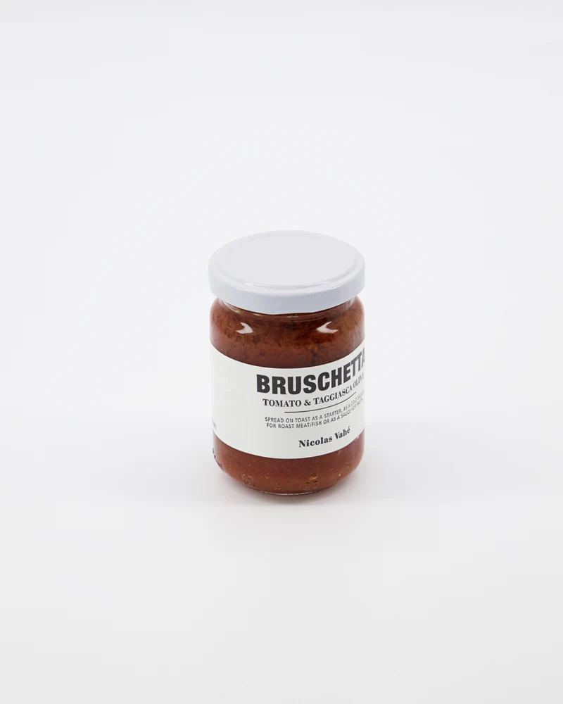 Bruschetta mit Tomate und Taggiasca-Olive – 135 g