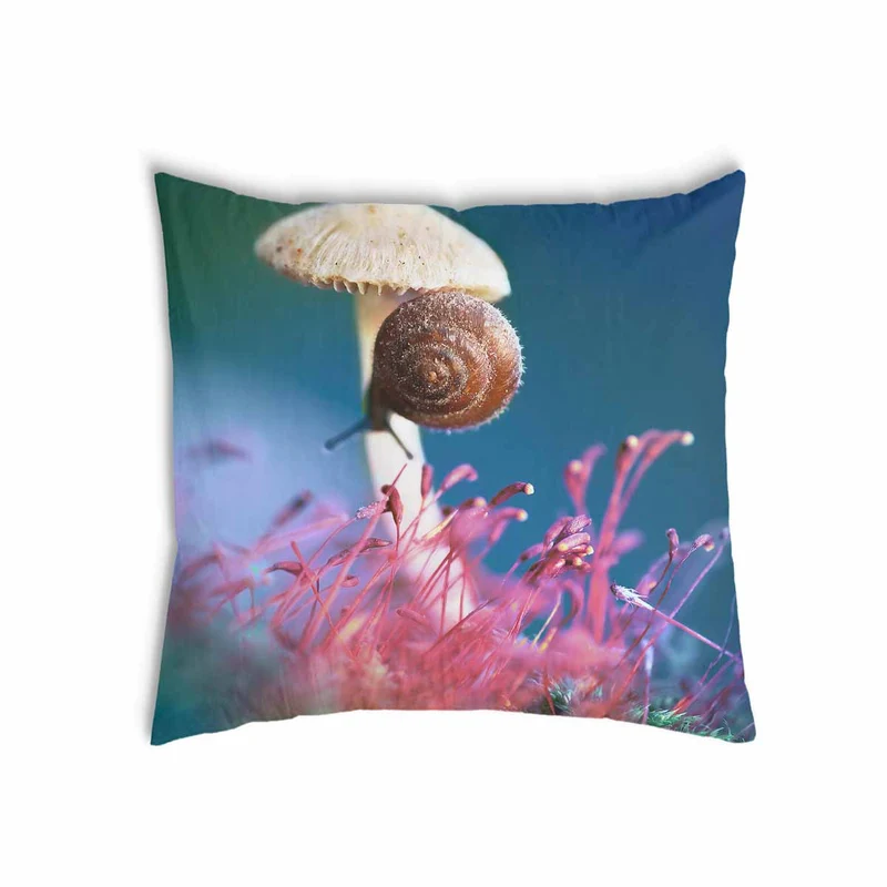 Gesundheitskissen mit Pilz und Schnecke