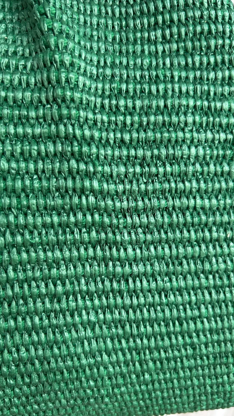 Große Clutch im Raffia-Stil - silver / grün