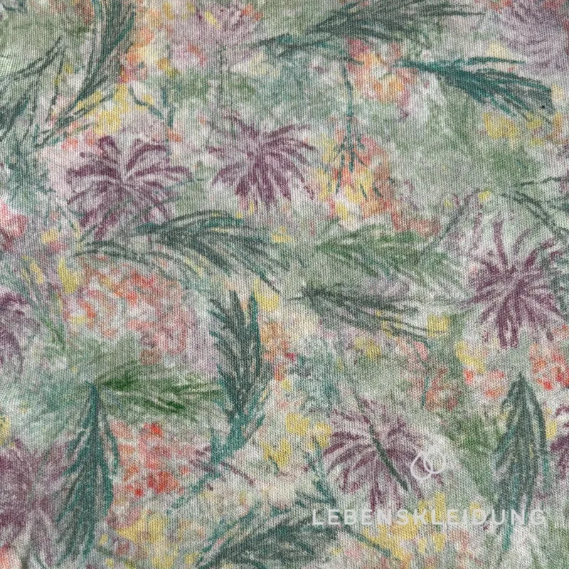 Re-Life Bio-Baumwolle Interlock bedruckt - Wildblume