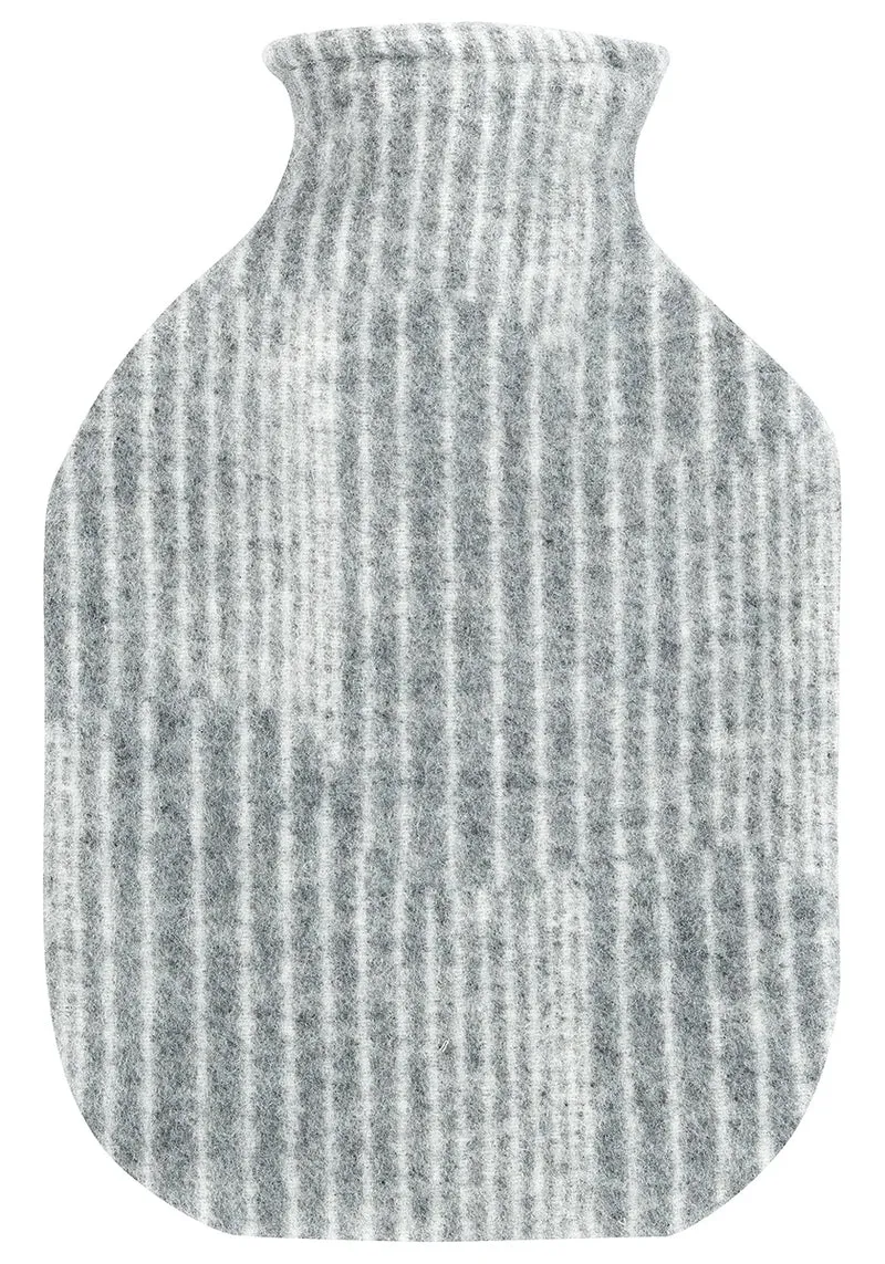 Wärmflasche Aurora - Grau/Weiß