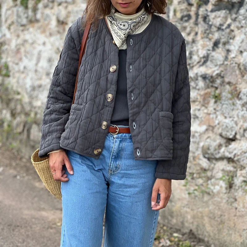 Steppjacke Anis - Pirate Black