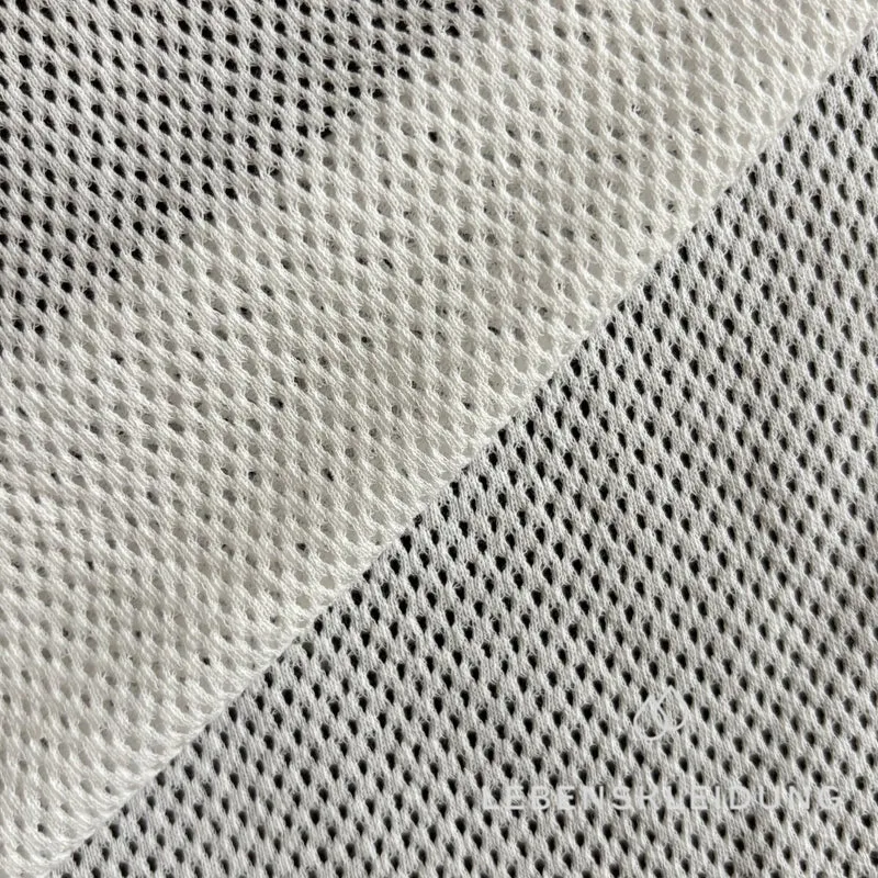 Re-Life Bio-Baumwolle Raschelspitze – Mesh Stoff - Ecru