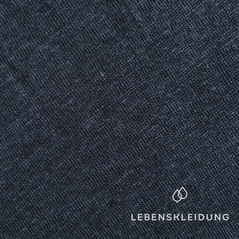 Re-Life Bio-Leinen Jersey Stoff - Marine
