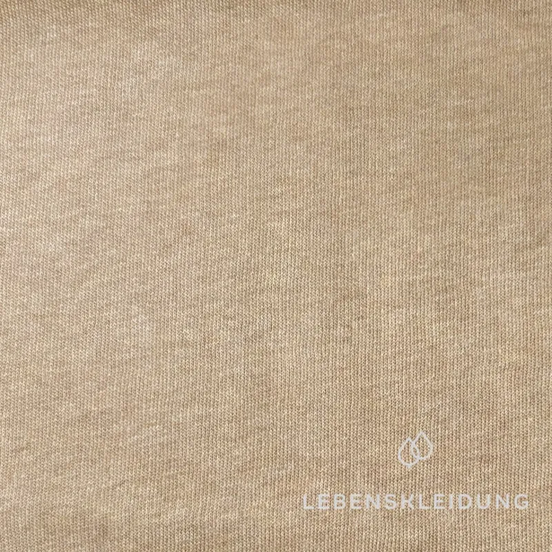 Re-Life Weicher Bio-Baumwolle Sweatstoff angeraut - Sand