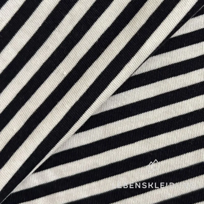 Re-Life Bio-Baumwolle Jersey gestreift - Striped Nature/Marine
